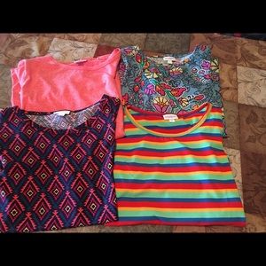 Lularoe Gigi's new with tags. Lot of 4. Size Med.